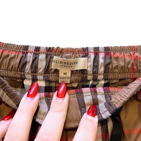 Men's Burberry Loungewear Plaid Pull On Pants M - Picture 3 of 9